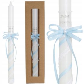   Boho personalizirana krstna sveča za prvo obhajilo s personalizacijo SC-5B