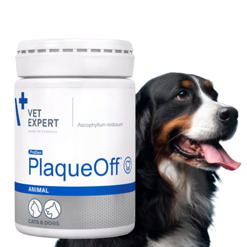 VetExpert PlaqueOff prah za zobne obloge za pse in mačke 40 g