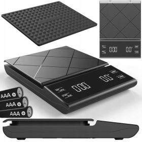    ARSA GO ACCURATE kuhinjska tehtnica JUBILER BREWING ŠTOPARICA BATTERIJA OPERATE črna 3 kg