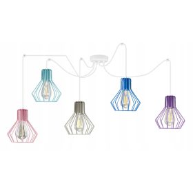Stropna svetilka JasnoCiemno E27, večbarvna
