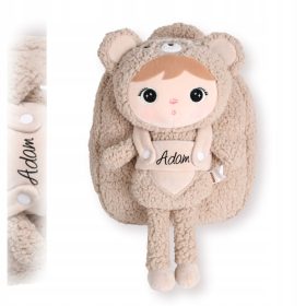   Metoo plezalnik z odstranljivo plišasto igračo - Bež plišasti medvedek