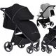 Voziček Caretero Bravo Pure Black + Dežna prevleka za voziček Caretero
