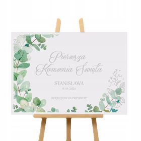 Komunijni PLAKAT Dekoracija Srebrno Svetega Obhajila 50X70CM