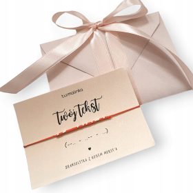 Zapestnica z nizom Morsejeve abecede VAŠA INSTRUKCIJA