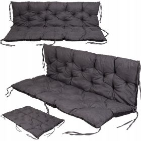 Vzmetnična blazina Lazur 170 x 58 x 15 cm temno siva