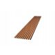 Lamele na steni HDF plošči - 275 cm x 40,5 cm - PECAN 169