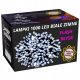 Božične lučke 1000 LED hladno bele - 70m blisk