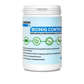   Ekološki pripravek za čistilne naprave BioniQ Control za učinkovito odstranjevanje neprijetnih vonjav in razgradnjo maščob. Primerno za vse vrste čistilnih naprav, s 40 milijardami bakterij v odmerku.