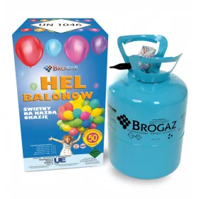 JEKLENKA Z HELIJEM ZA NAPIHANJE BALONOV