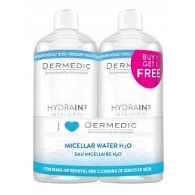   Napredni micelarni čistilni losjon Hydrain3 Hialuro 2x500ml za občutljivo kožo