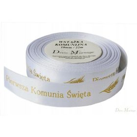 Trak za prvo obhajilo z zlatim tiskom 18mm/22m