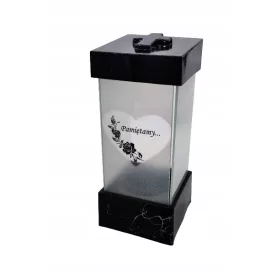   Lampion L-25 Personaliziran - Graviranje Mož Black - Čist/ 1 kos