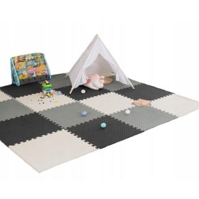 Mehka penasta podloga PUZZLE za otroke 120x120 cm 16 kosov