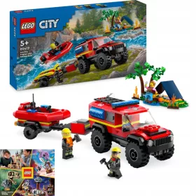   LEGO City Gasilsko vozilo terenski SUV z reševalnim čolnom 60412
