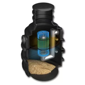   Separator naftnega olja z usedalnikom Mini Slim za delavnico 1,5l
