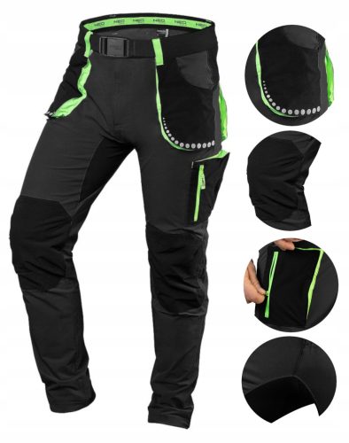 NEO Kvalitetne Delovne Hlače Premium, 4 Way Stretch, Črne, Velikost XL