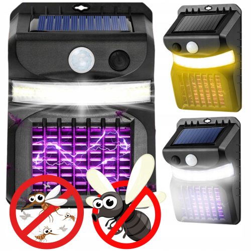 Solarbna lampa proti insektom UV za komarje, žuželke, muhe, ose z osvetljenjem