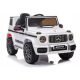 Mercedes G63 otroški avto na akumulator, bel, mehka EVA usnjena platišča