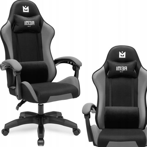  IMBA sedež Strider gaming stol, črno in sivo blago