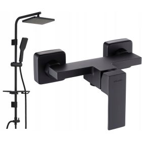   rna tuš armatura Valvex ARS Black + nadometna tuš garnitura Reihe Noven