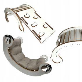   Gugalnik Montessori z vključeno blazino, toboganom in stenskim setom