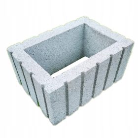   Betonasti cvetlični lonec "Sivina" 60x40x20 cm za vrtove in zunanje prostore