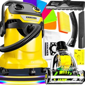   UNIVERZALNI INDUSTRIJSKI SESALNIK KARCHER WD5 TURBO BLOW 4500W GIGANT XXXL SET