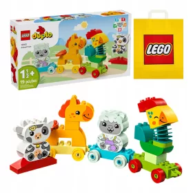 LEGO DUPLO 10412 Živalski Vlak z Darilno Vrečko