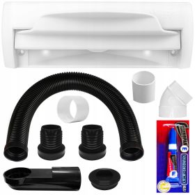 VAKPORT LED samodejni smetnjak bela barva