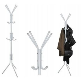Stojalo za oblačila Ruhhy 42x42x175 cm bel