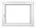 Alucon belo PVC okno 700 × 500 mm, desna izvedba