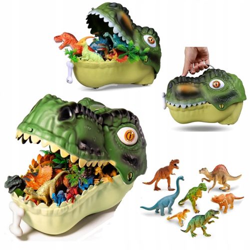 DINOZAVRI VELIKI KOMPLET FIGURIC DINOZAVROV T-REX Dino Park KOVČEK