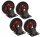 4x KOLESA ZA VOZIČEK VRTLJIVE PLATFORME 160 x 45 MM 235 KG LEŽAJ