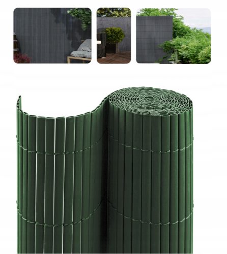 Balkonska prevleka PVC za teraso/vrt 400x80cm ZELENA
