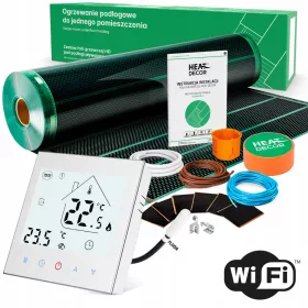    HD-G grelna folija | Termostat T1000.W.WIFI | 140 W/m² | 9 m² komplet
