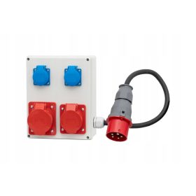   F-ELEKTRO Razvodna skrinja F3.0104 2x16/5, 2x230V, vtič 16/5 +P 5x2,5-1,5m