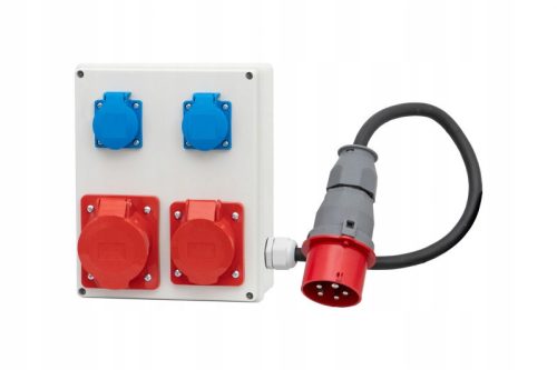 F-ELEKTRO Razvodna skrinja F3.0104 2x16/5, 2x230V, vtič 16/5 +P 5x2,5-1,5m