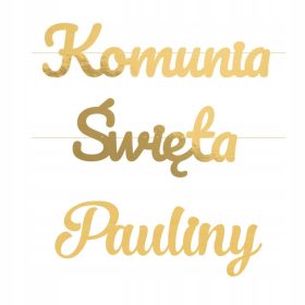   Zlata zastava za prvo obhajilo z velikim imenom, personaliziranim okrasjem