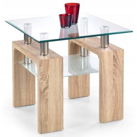 Kvadratna mizica Diana H Halmar 60 x 60 x 55 cm sonoma hrast