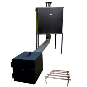    VRTNA KAJILNICA STEEL METAL HOME 50x50x50 + REŠETKA V KAMINU