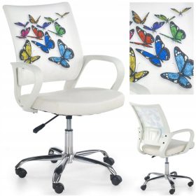 Halmar Pisarniški Stol IBIS za Otroke - Bel