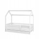Domača postelja za otroke BABY BOO 180x80 + predal + vzmetnica SMOOTH WHITE