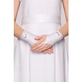 Rokavice za prvo obhajilo s čudovito rožico