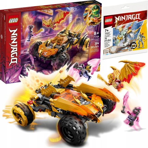 LEGO Ninjago Križarka zmaja Cole'a 71769 + LEGO Ninjago Ledni zmaj 30649