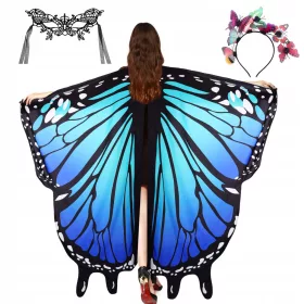    ŽENSKI ogrinjalo Butterfly Wing Cosplay kostum ogrinjalo iz nerjavečega jekla