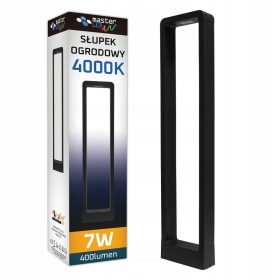 LED stoječa svetilka za vrt Masterled Rio, 60 cm, črna