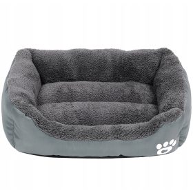    Obrnjena pasja blazina črna, odtenki rdeče, odtenki modre, odtenki sive, večbarvna 55 cm x 40 cm