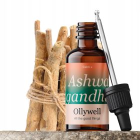   Ashwagandha Ollywell - Premium Ekstrakt za Zmanjšanje Stresa in Izboljšanje Dobrobiti