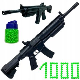   PISTOLA ZA KROGLICE PLASTIČNI KARABIN M4 - Imitacija orožja + 1000x NABOJE