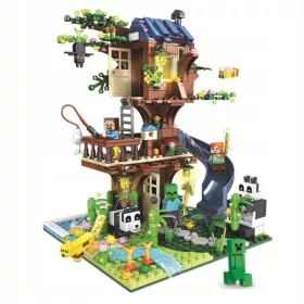 Kocke za gradnjo drevesne hiše Minecraft 406 kosov